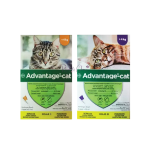 Advantage Cat Spot On - S (0.4ml x 4 pipet) or M (0.8ml x 4 pipet)