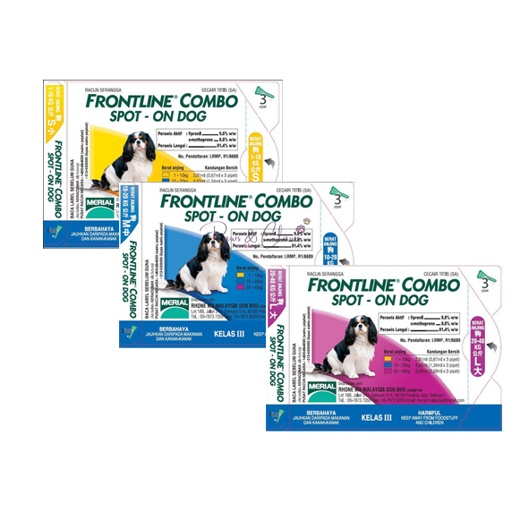 Frontline Combo Spot-on Dog Small, Medium, Large (Original)