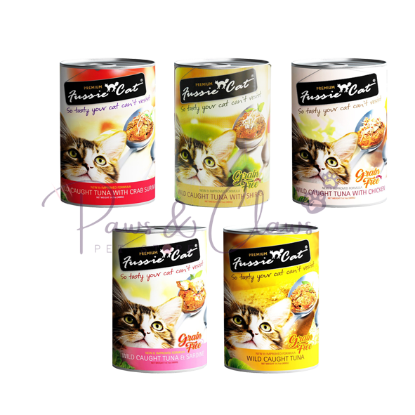 Fussie Cat Premium Cat Canned Food (Tuna Range) - 400g